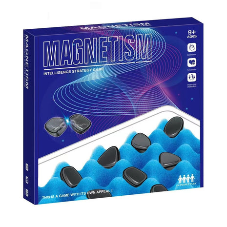 Juego de Mesa Doble de Efecto Magnético, Juguetes de Entrenamiento de Pensamiento Lógico, Ajedrez de Batalla de Succión Magnética de Ocio
