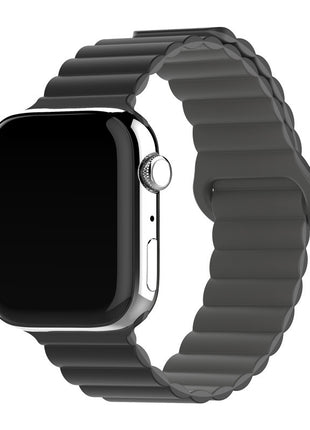 Apple Watch対応 2色シリコン磁気バックルリングバンド