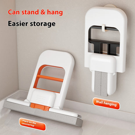 ممسحة صغيرة قابلة للطي متينة قابلة للغسل يدويًا