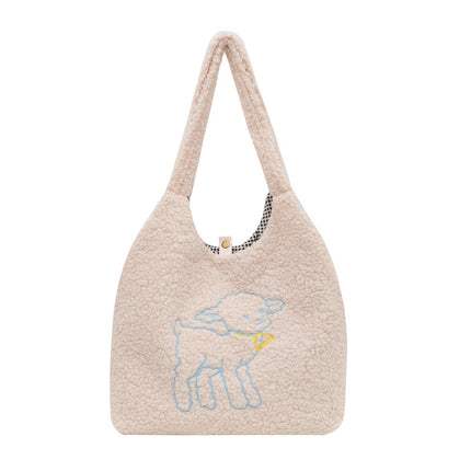 Lamb Winter Double Side Shoulder Bags