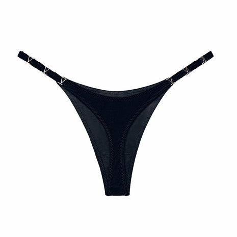 Ice Silk Hip Lift Low Waist T Thong