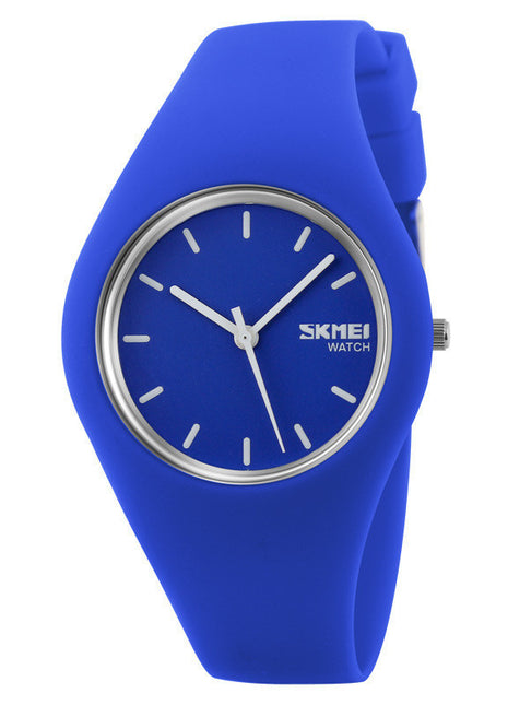 Simple Jelly Color Couple Waterproof Watch