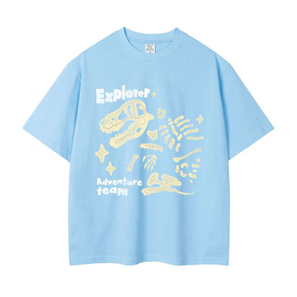 Dinosaur Printed Double Yarn Cotton