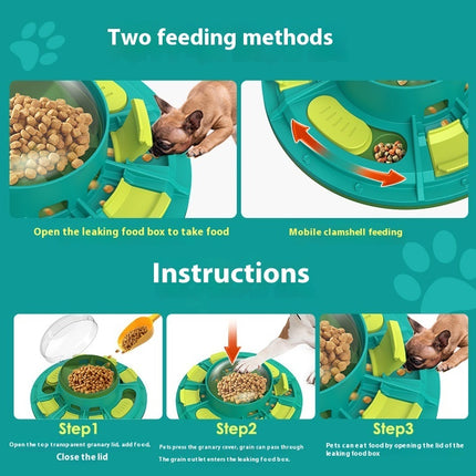 Interactive Dog Puzzle IQ Improvement and Slow Feeding Nutritious Non-Electric Plastic