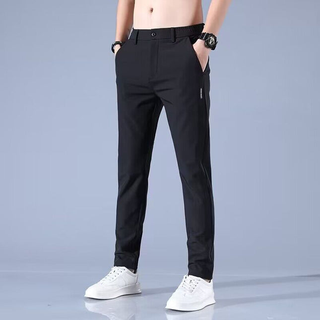 Loose Straight Stretch Trousers