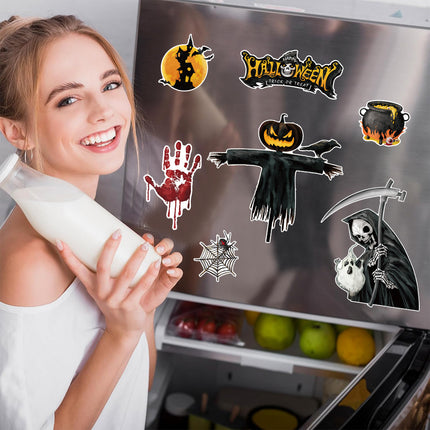 Halloween Magnetic Suction Fridge Stickers Set