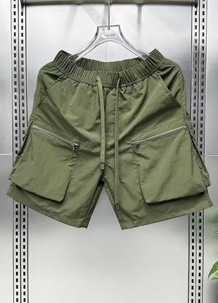 Pantalones Cortos Cargo Finos y Sueltos de Secado Rápido