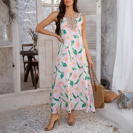 Sleeveless A- Line Dress