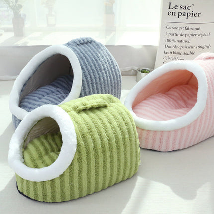 Thickened Three-dimensional Pet Nest Macaron Double-piece Warm to Bore Kennel