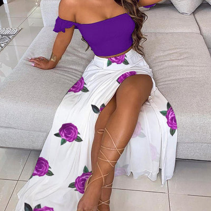 Slim French Bohemian Mid-Length Tube Top Dress