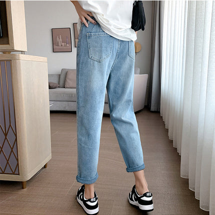 Women's High Waist Jeans Loose Slimming