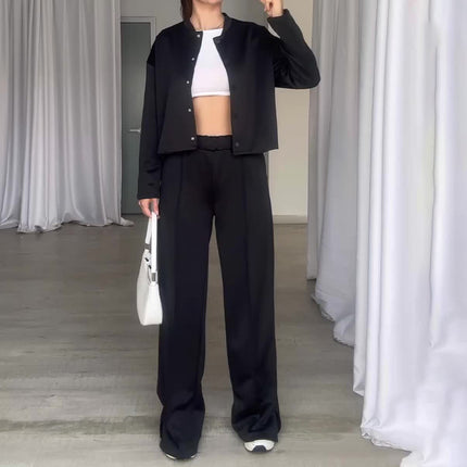 Niche Fashion Button Loose Outfit 2 Piece Set