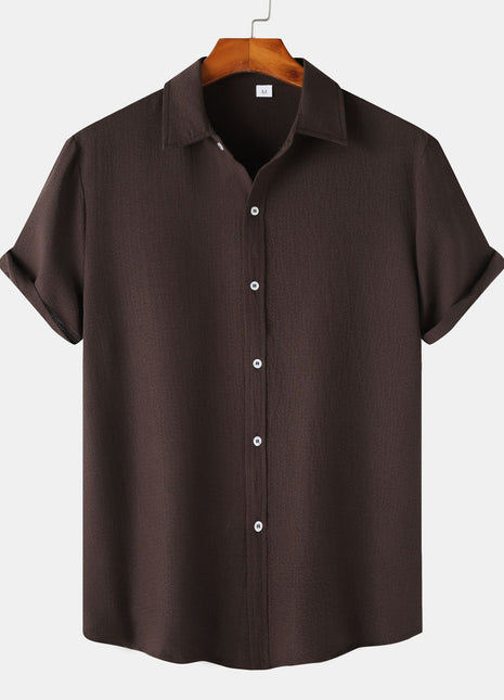 Camisa de manga corta informal para hombre