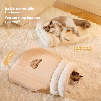 Sleeping Pet Nest Bag Warm Closed Pocket
