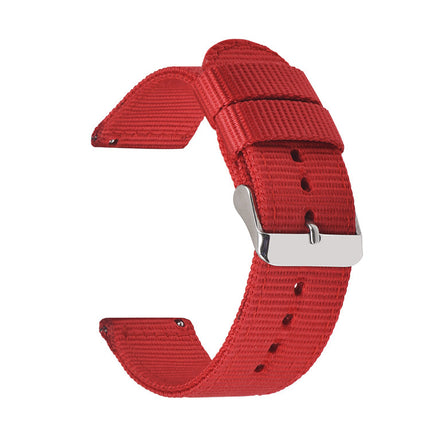 Solid Nylon Canvas Watch Strap