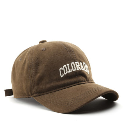 Japanese Fashionable Retro Letter Embroidery Cap