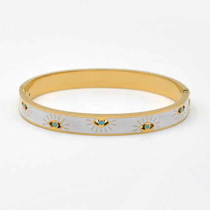 Stainless Steel and Enamel Bangles