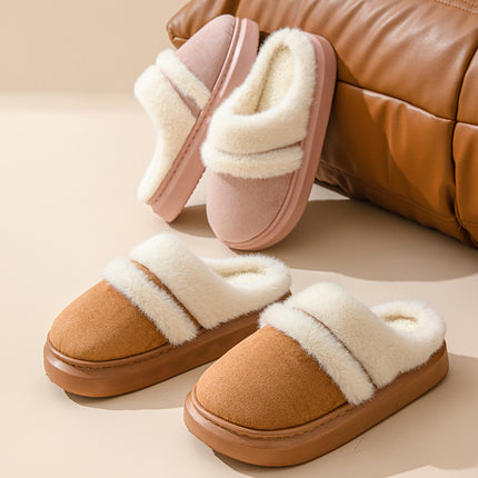 Warm Cotton Slippers – Plush Velvet Comfort for Winter Days
