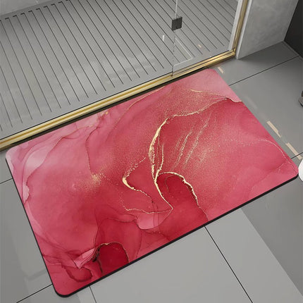 Bathroom Diatom Mud Non-Slip Absorbent Square Floor Mat