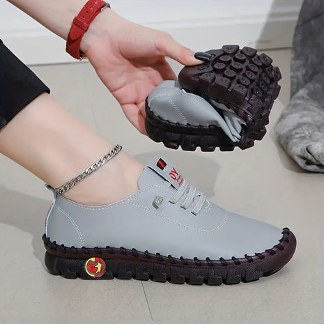 Handmade Leather Stitching Soft Bottom Shoes