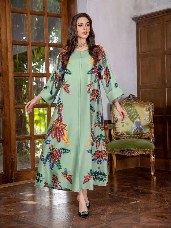 Light Green Long Sleeve Dress