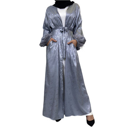 Satin Feather Abaya