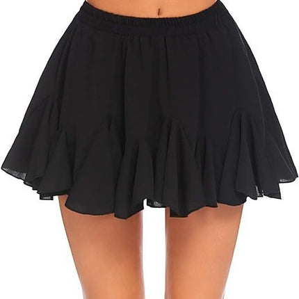 A- Line High Waist Pleated Mini Skirt