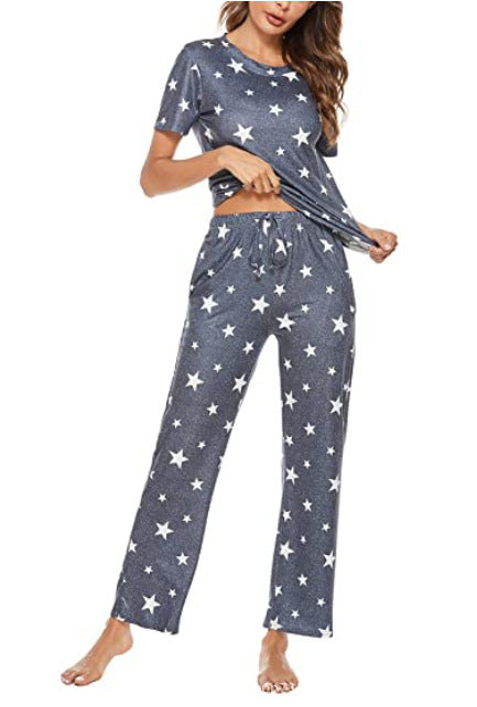 Conjunto de Pijama de Seda Silk Star