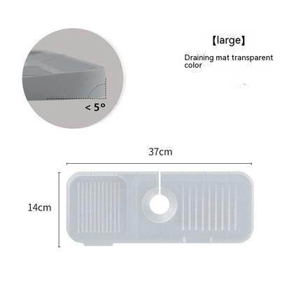 Faucet Silicone Mat Anti-splash with Drain