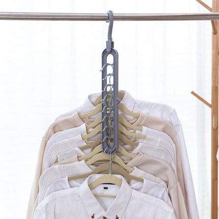 Space-Saving 360° Rotating Plastic Clothes Hanger