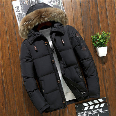 Chaqueta Puffer de Hombre con Capucha