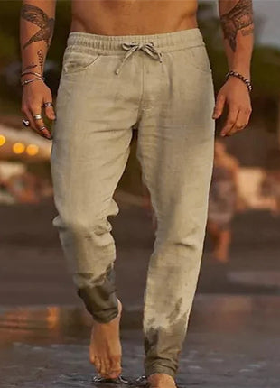 Cotton Linen Loose Beach Pants