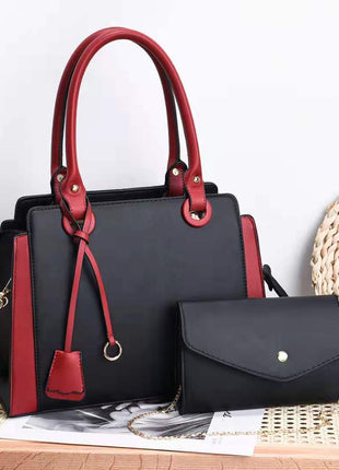 ファッショントレンディショルダーハンドバッグ＆ウォレット