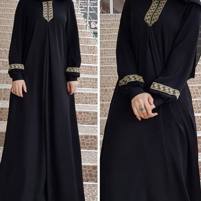 Plus Size Print Abaya