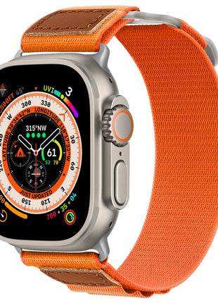 Apple Watch ナイロン編み込みレザーバンド対応