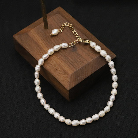 Pulsera de perlas naturales