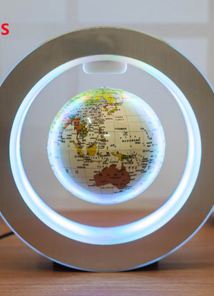 كرة أرضية بإضاءة LED عائمة بالرفع المغناطيسي