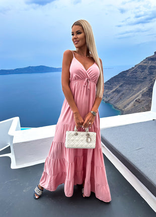 Casual V-neck With Suspenders Dress