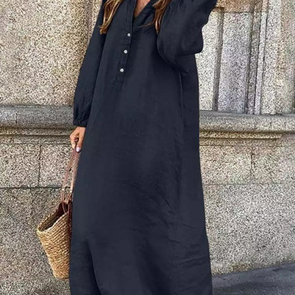 Artistic Cotton and Linen Dress