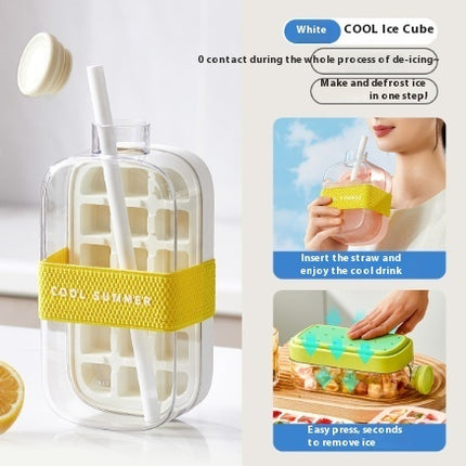 One-Click Moulding Cooling Cup Straw Included