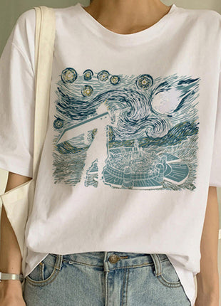 Van Gogh oil T-shirt