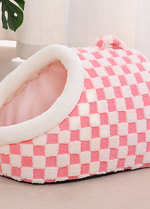 Semi-enclosed Pet House Bed Thick & Warm Four Seasons Universal