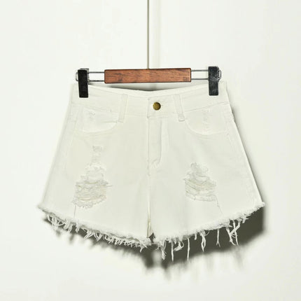 Women's Irregular Denim Shorts