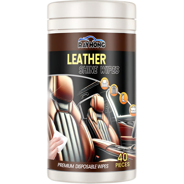 Car Leather Cleaning Wipes Remove Oil Film