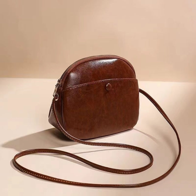 Brown Leather Shoulder Bag