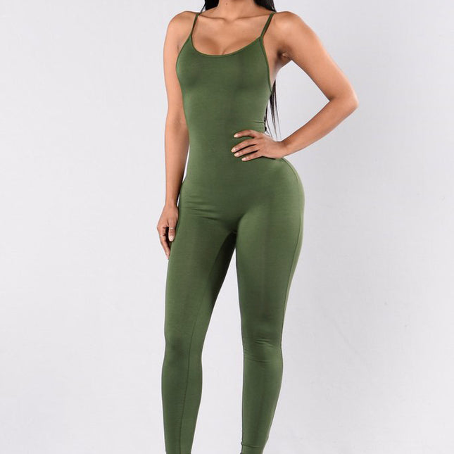 Skinny Backless Sling Jumpsuit