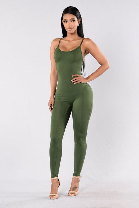 Skinny Backless Sling Jumpsuit