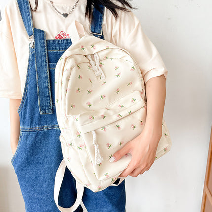 Versatile Casual Flower Backpack