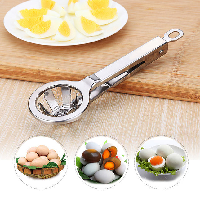 Stainless Steel Hexagonal Egg Cutter — Perfect Slices Every Time!