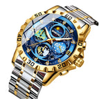 Golden And Blue Surface